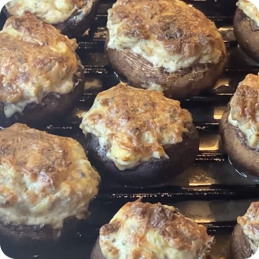 Addicting Stuffed Mushrooms