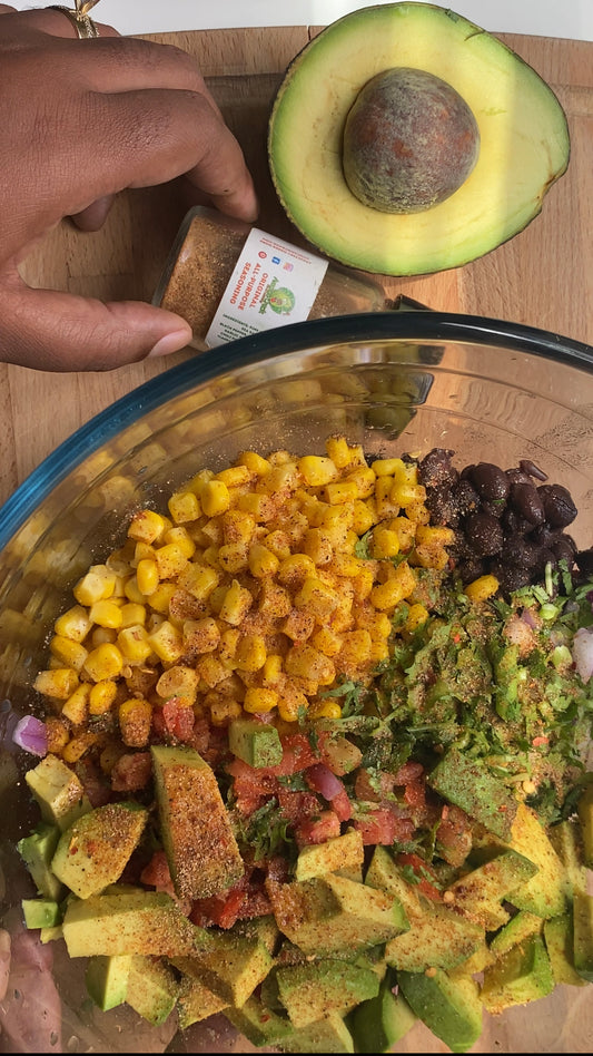 Avocado Crack Corn, Avocado, Black Bean Salad