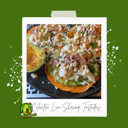 Cilantro Lime Shrimp Tostadas