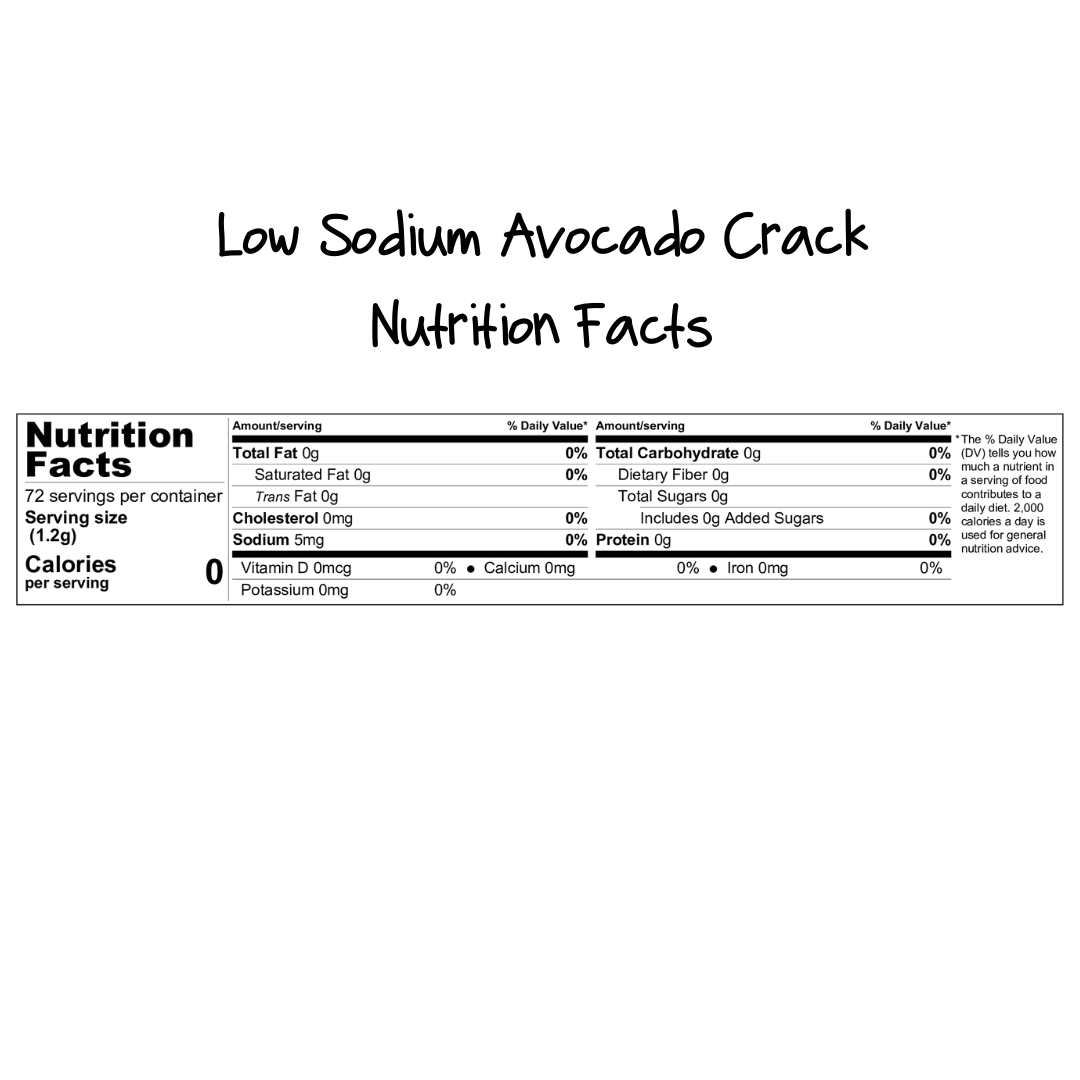 Avocado Crack Low Sodium 8oz