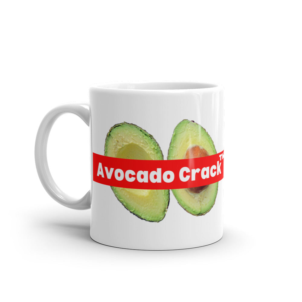 White glossy mug