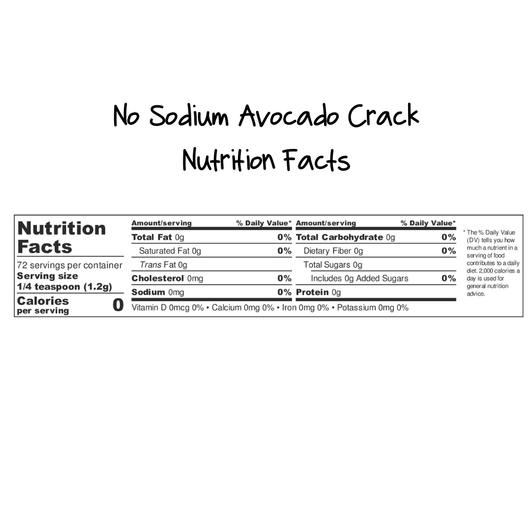 Avocado Crack No Sodium 8oz